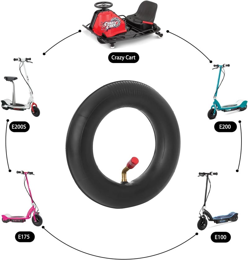 KAMIER 200X50 Inner Tube for Razor Crazy Cart XL DLX Shift Go Cart Kart Dune Buggy eSpark E200 E200S E225 E100 Power Core Glow E125 E150 E175 Electric Scooter 360 PowerRider 8" X 2" Tires Tube Parts - Image 4